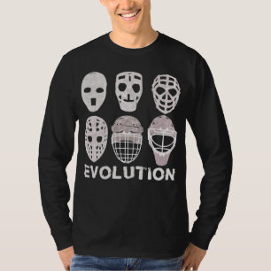 Hockey Goalie Mask Evolution Man T-shirt