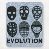 Hockey Goalie Mask Evolution Muismat (Voorkant)