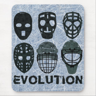 Hockey Goalie Mask Evolution Muismat