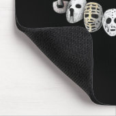 Hockey Goalie Mask Evolution Retro  oud sch Muismat (Hoek)