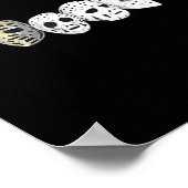 Hockey Goalie Mask Evolution Retro  oud sch Poster (Hoek)