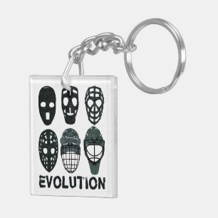 Hockey Goalie Mask Evolution Sleutelhanger