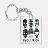 Hockey Goalie Mask Evolution Sleutelhanger (Voorkant Links)