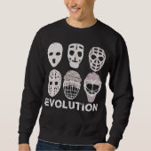 Hockey Goalie Mask Evolution Sweatshirt (Voorkant)