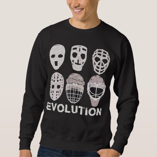 Hockey Goalie Mask Evolution Sweatshirt (Voorkant)