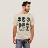 Hockey Goalie Mask Evolution T-shirt (Voorkant volledig)