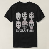 Hockey Goalie Mask Evolution T-shirt (Design voorkant)