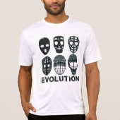 Hockey Goalie Mask Evolution T-shirt (Voorkant)