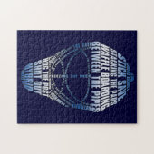 Hockey Goalie Mask Jigzaag Puzzle Legpuzzel (Horizontaal)