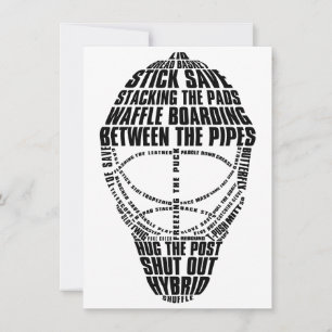 Hockey Goalie Mask Party Kaart