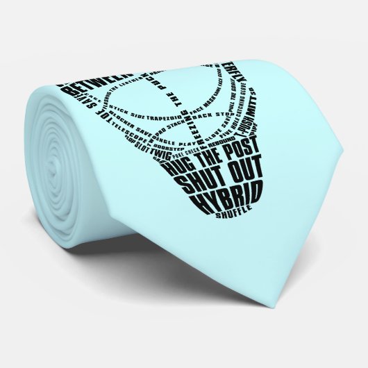 Hockey Goalie Mask Stropdas (Opgerold)