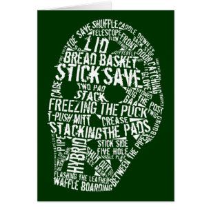 Hockey Goalie Mask Typografie Design