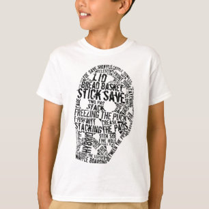 Hockey Goalie Mask Typografie T-shirt
