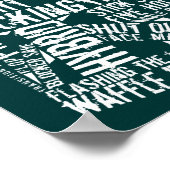 Hockey Goalie Mask Typography Poster (Hoek)