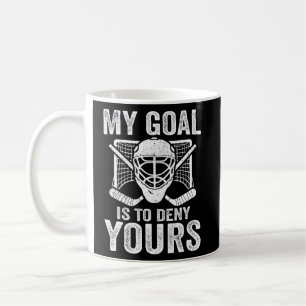 Hockey Goalie Mijn doel is om je leuke goalie te o Koffiemok