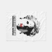 Hockey Goalie Mom Fleece Deken (Voorkant (Horizontaal))