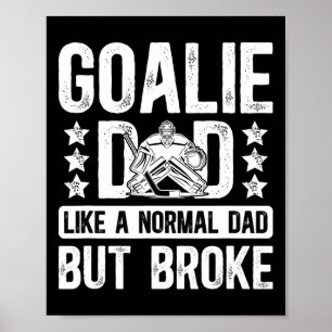 Hockey Goalie Papa Definitie Papa Van Een Hockey K Poster
