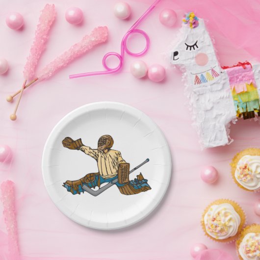 Hockey Goalie Papieren Bordje (Feest)