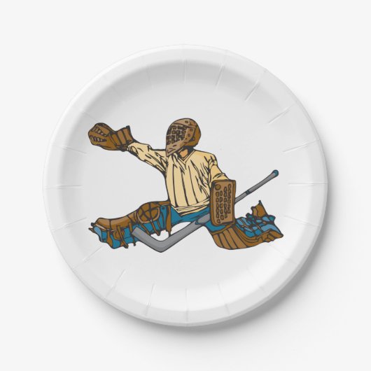 Hockey Goalie Papieren Bordje (Voorkant)