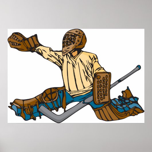 Hockey Goalie Poster (Voorkant)