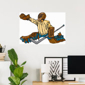 Hockey Goalie Poster