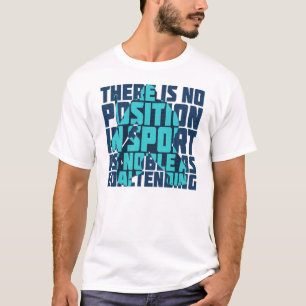 Hockey Goalie Quote, met naam & nummer T-shirt