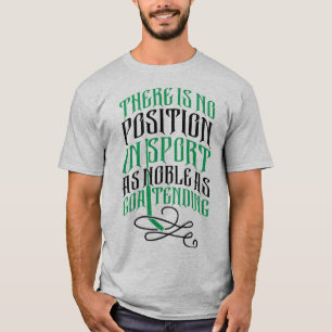 Hockey Goalie Quote Shirsey Name Number T-shirt