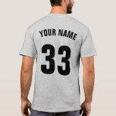 Hockey Goalie Shirsey met achtergronddruk T-shirt (Achterkant)