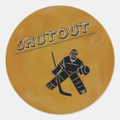 Hockey Goalie Shutout Sticker (Voorkant)