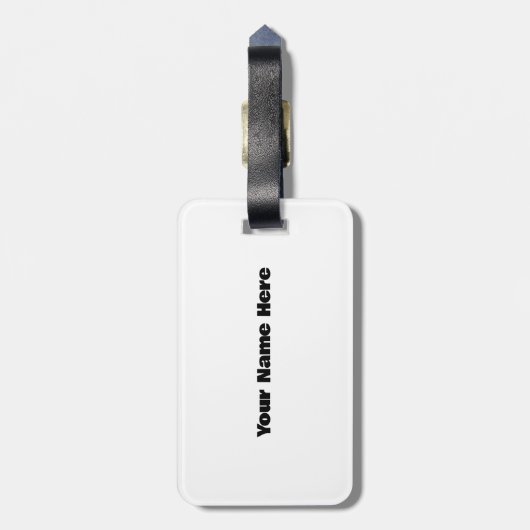 Hockey Goalie sluit je vijf hole Bagagelabel (Achterkant verticaal)