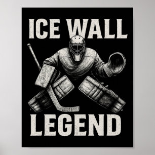 Hockey Goalie Sportkleding – IJswand Legend Save T Poster