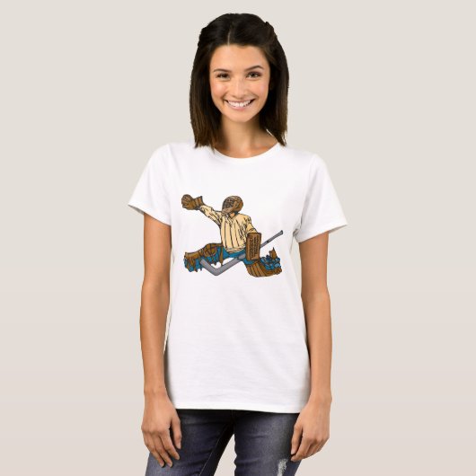 Hockey Goalie T-shirt (Voorkant volledig)
