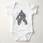 Hockey Goalie Text Art Romper (Voorkant)