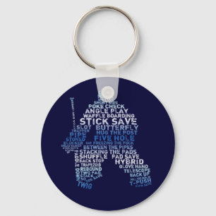 Hockey Goalie Text Keyring Sleutelhanger