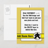  Hockey Goalie Trading Kaart (Voorkant / Achterkant)