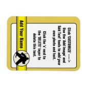  Hockey Goalie Trading Kaart Magnet Magneet (Horizontaal)