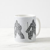Hockey Goalie Typografie Mok (Voorkant rechts)