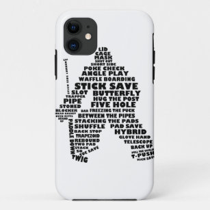 Hockey Goalie Typography Cell Phone Case