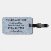 Hockey Goalie Typography Custom Bagagelabel (Achterkant horizontaal)