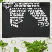 Hockey Goalie Typography Kitchen Towel Theedoek (Gevouwen)