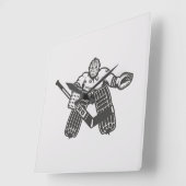 Hockey Goalie Vierkante Klok (Hoek)