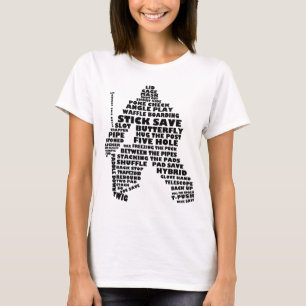 Hockey Goalie Word Art T-shirt