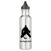 Hockey Goalie Zero Pucks Gegeven Waterfles (Links)