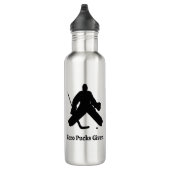 Hockey Goalie Zero Pucks Gegeven Waterfles (Rechts)