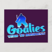 Hockey Goaltender Briefkaarten (Voorkant)