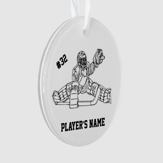 Hockey Goaltender Ornament (voorkant)