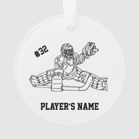  Hockey Goaltender Ornament (achterkant)