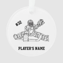  Hockey Goaltender Ornament
