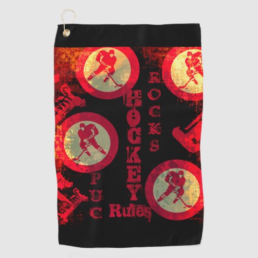 Hockey Golfhanddoek (Voorkant)