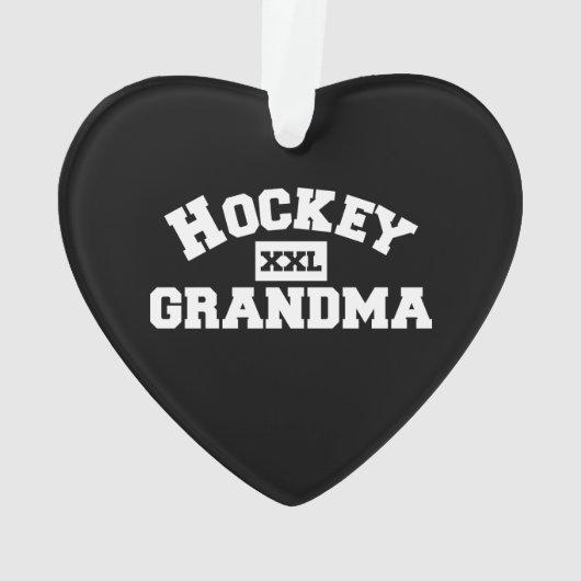 Hockey Grandma Ornament (achterkant)